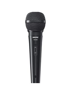 Микрофон Shure SV200-A, динамический, вокальный, кабель 4,5м, XLR-XLR, черн