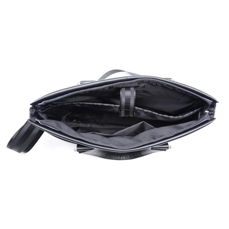 Сумка деловая RONALD BLACK кожа черный, 43426