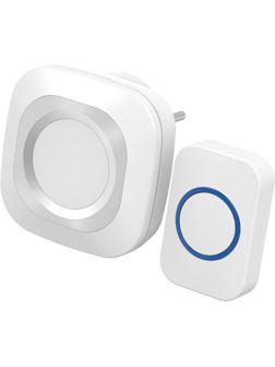 Звонок дверной беспроводной c цифровым кодированием белый/серый Rexant