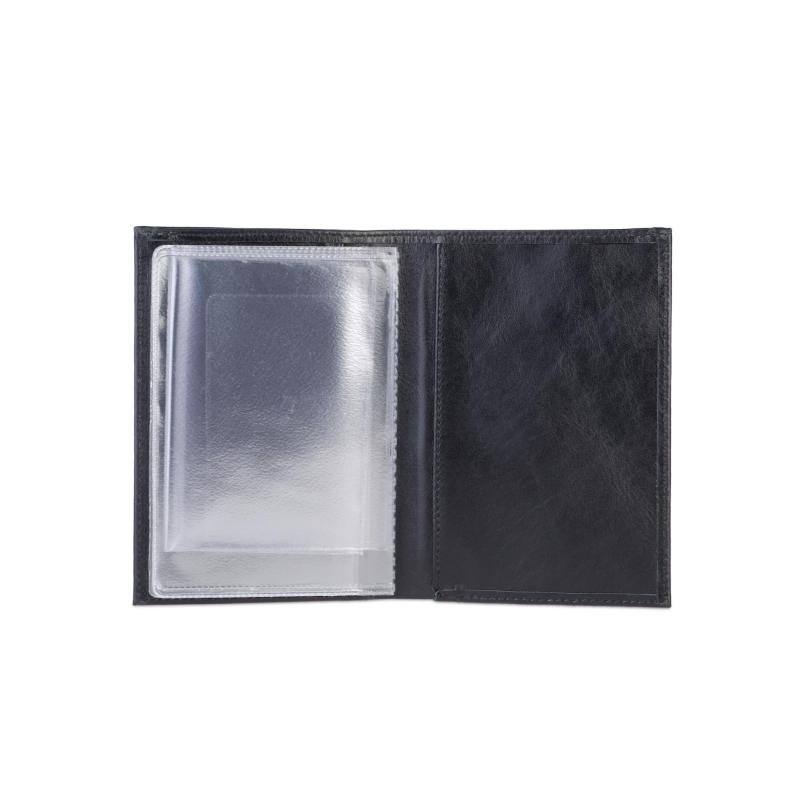 Обложка COVER AUTO BLACK кожа черный, 42391