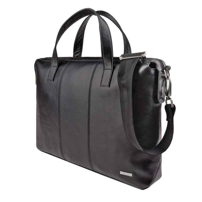 Сумка-папка для документов ДЭНИЭЛ BLACK кожа черный, 67758