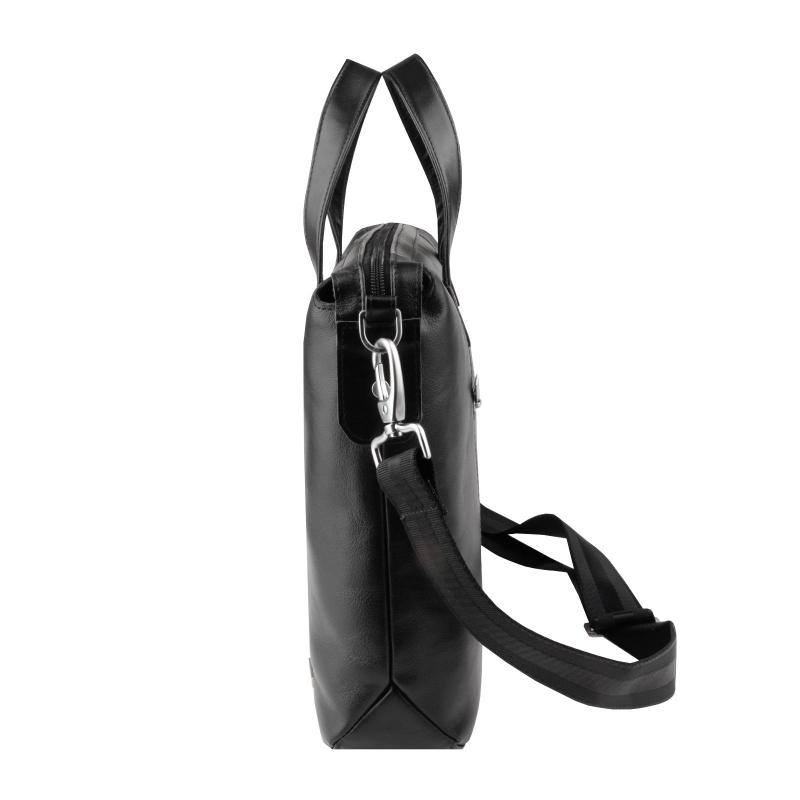 Сумка-папка для документов ДЭНИЭЛ BLACK кожа черный, 67758