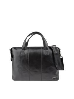 Сумка-папка для документов ДЭНИЭЛ BLACK кожа черный, 67758