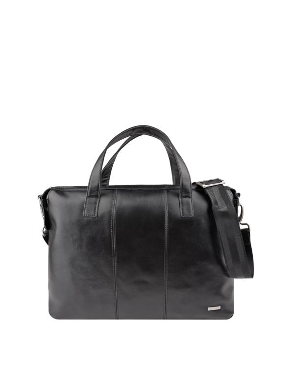 Сумка-папка для документов ДЭНИЭЛ BLACK кожа черный, 67758