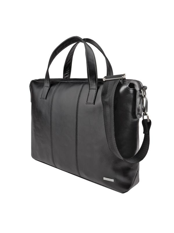 Сумка-папка для документов ДЭНИЭЛ BLACK кожа черный, 67758