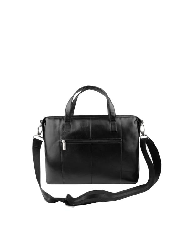 Сумка-папка для документов ДЭНИЭЛ BLACK кожа черный, 67758