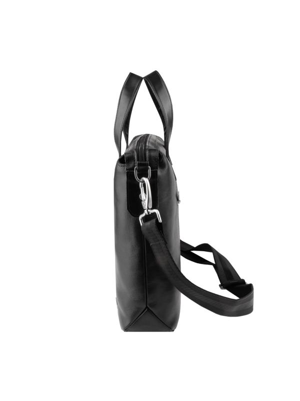 Сумка-папка для документов ДЭНИЭЛ BLACK кожа черный, 67758