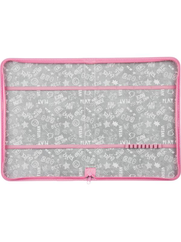 Папка для труда №1School Фея, А4, резинки, ткань/ламинат, 340х235х30,ПТ-Р4