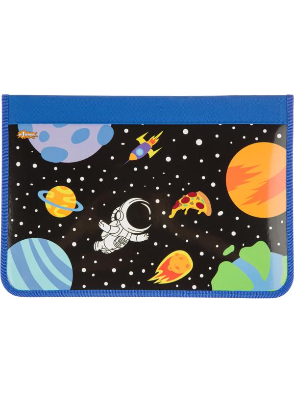 Папка для труда №1School Space time, А4,рез., ткань/ламин 340х235х30,ПТ-Р4