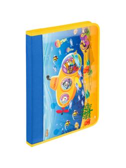 Папка для труда №1School Шустрики, А4,резинки,ткань/ламин.,340х235х30,ПТ-Р4