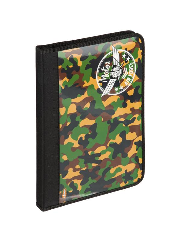 Папка для труда №1School Military А4,резинки, ткань/ламин.,340х235х30,ПТ-Р4