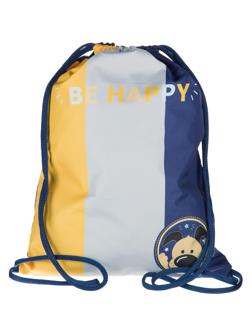 Мешок для обуви №1School Casual синий+желтый, 360х470 мм, МО-26-1