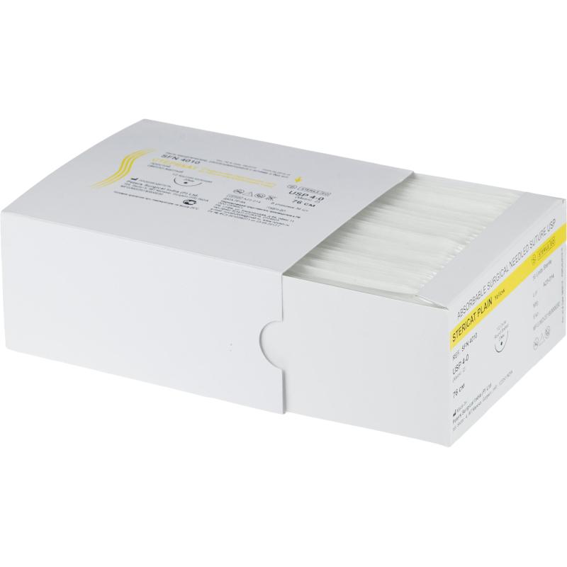 Шовный материал Стерикат прост 76см 1/2 круг.кол.20мм 4-0(2)36шт/уп SFN4010