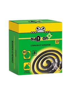 Средство от насекомых Nadzor спирали от комаров, черные, 10 шт/уп