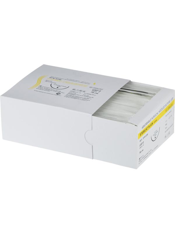 Шовный материал Стерикат прост 76 см круг.кол.1/2 40 мм 0 (4)36шт/упSFN4346