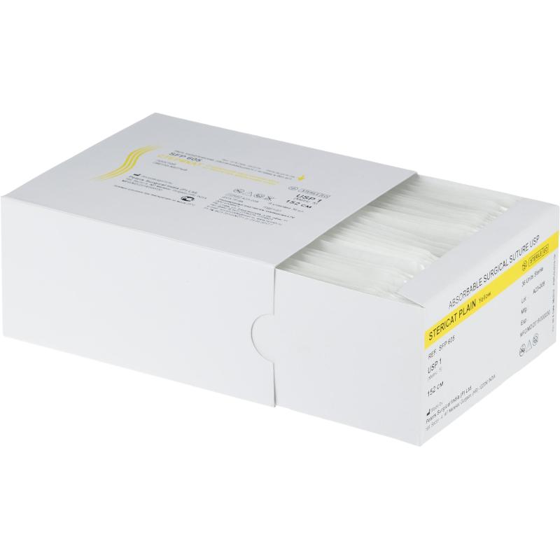 Шовный материал Стерикат простой стерильный длина нити 152 см 1 (5) SFP605