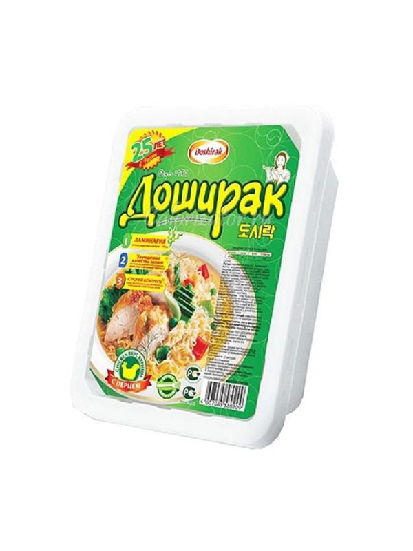 Лапша Доширак с куриним вкусом острая (конт.) , 90гх24шт/уп
