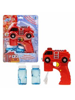 Мыльные пузыри -пистолет Мы-шарики!Пожарная машина,свет.звук,118мл,Т17278