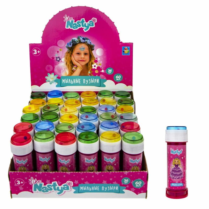 Мыльные пузыри Like Nastya, 60 мл, д/б, Т22260