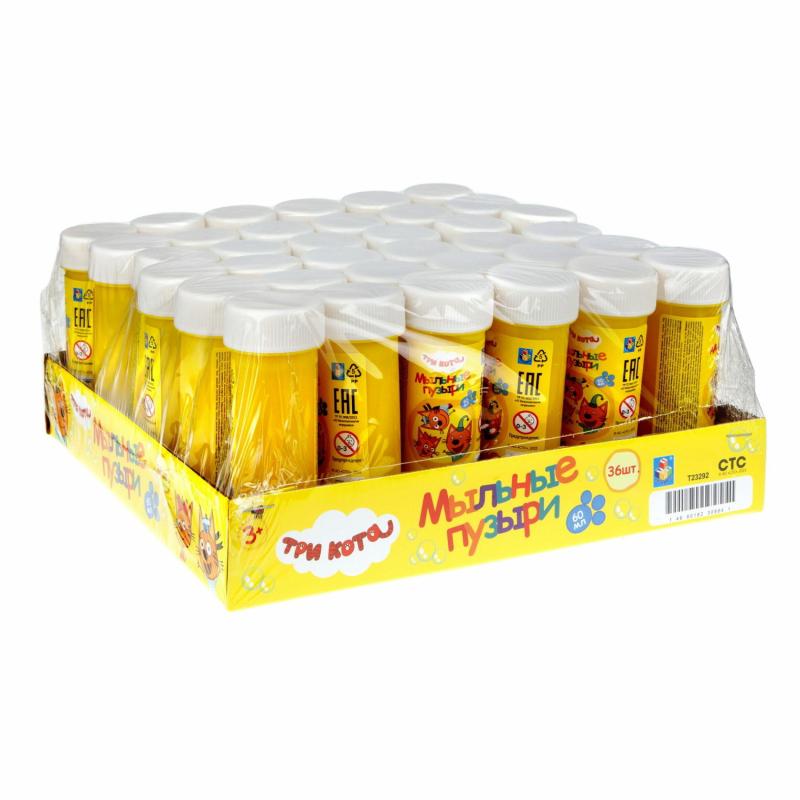 Мыльные пузыри Три кота, 60 мл, Т23292