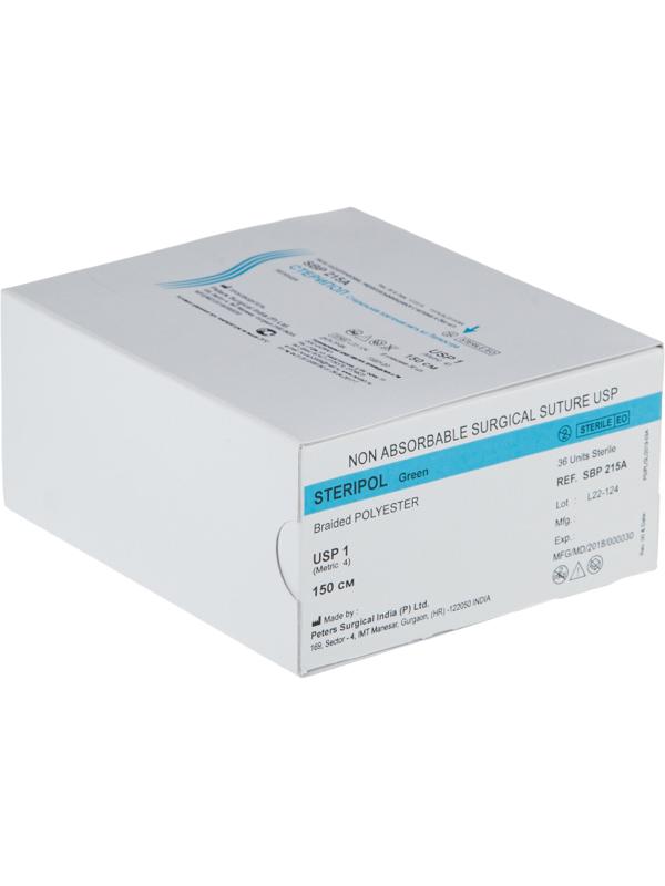 Шовный материал Стерипол 150 см 1 (4)  36 шт/уп SBP215A