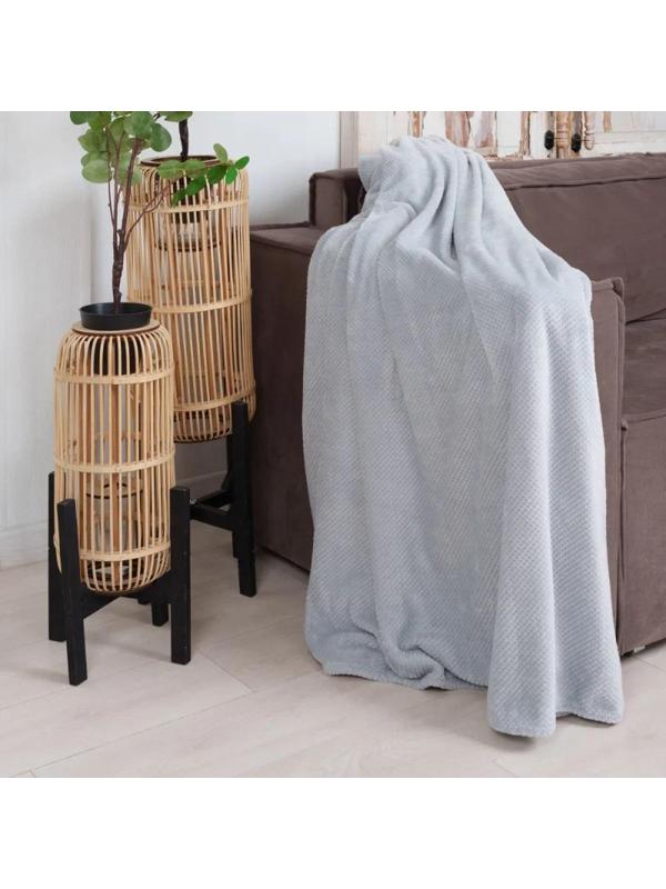 Плед микрофибра Nonna Inspiration 200х220 светло-серый