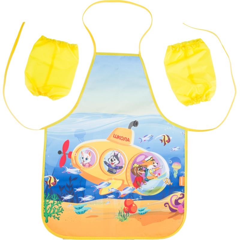 Фартук для труда №1School Шустрики 390x490мм  с нарукавниками, ФН 61-20