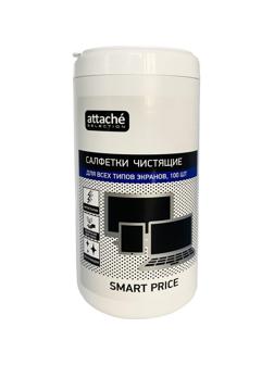 Салфетки Attache Selection Smart Price д/экранов туба 100шт/уп 112х170 МБЛ