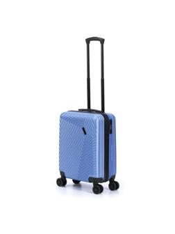 Чемодан TORBER Lama, синий, ABS-пластик, 38 х 21 х 55 см, 37 л, T1919S-Blue