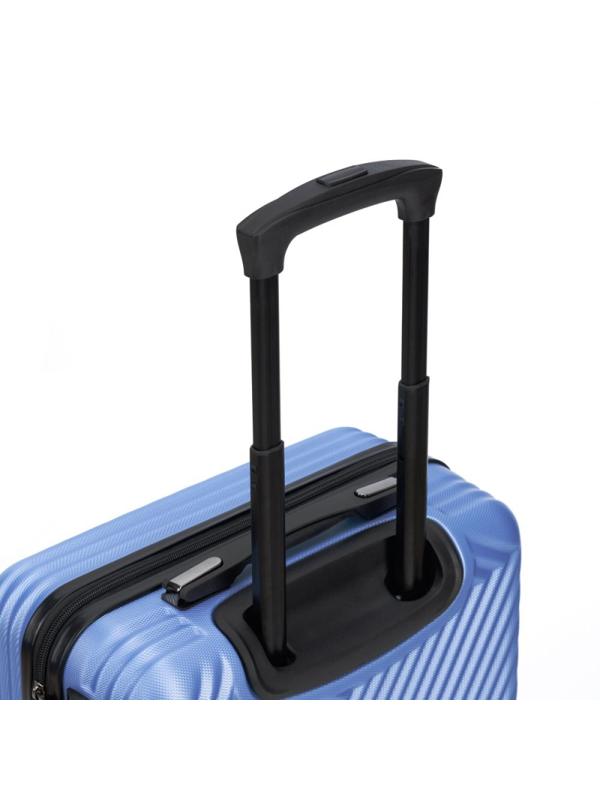 Чемодан TORBER Lama, синий, ABS-пластик, 38 х 21 х 55 см, 37 л, T1919S-Blue