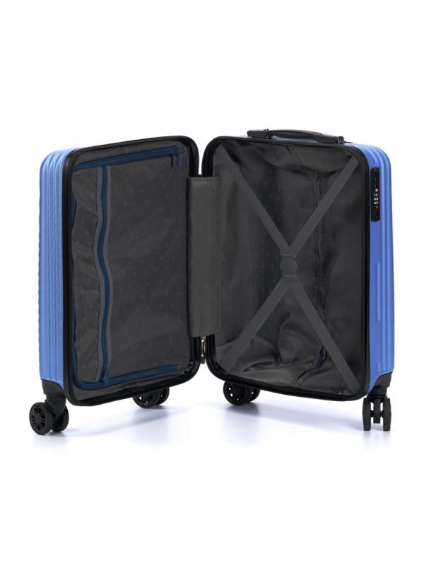 Чемодан TORBER Lama, синий, ABS-пластик, 38 х 21 х 55 см, 37 л, T1919S-Blue