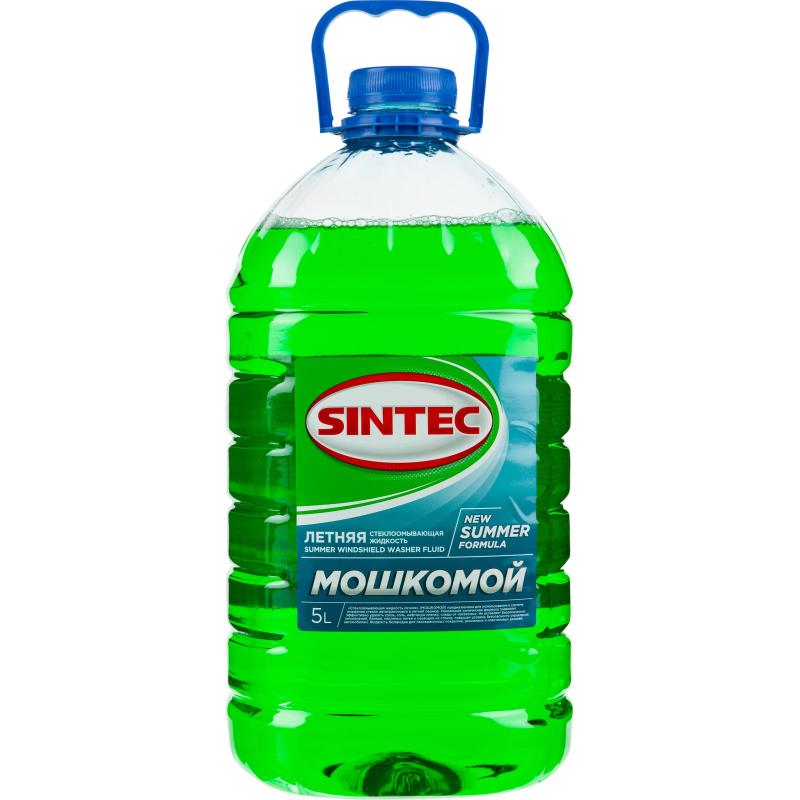 Жидкость стеклоомывающая летняя Sintec ПЭТ 5 л (4 штуки в упаковке)