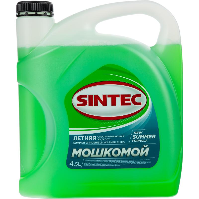 Жидкость стеклоомывающая летняя Sintec канистра 4,5 л (3 штуки в упаковке)