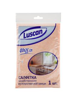 Салфетка хозяйственная Luscan искусст замша 250г/м2 40х35см