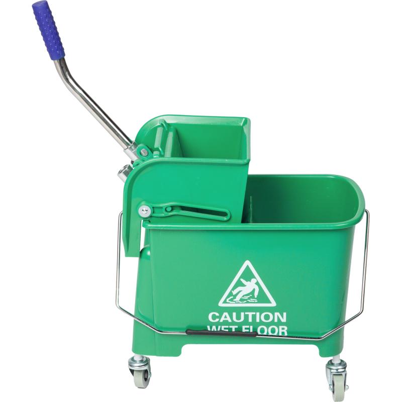 Тележка уборочная мини с отжимом, Luscan Prof, 20л, 63x27x67см, зеленая