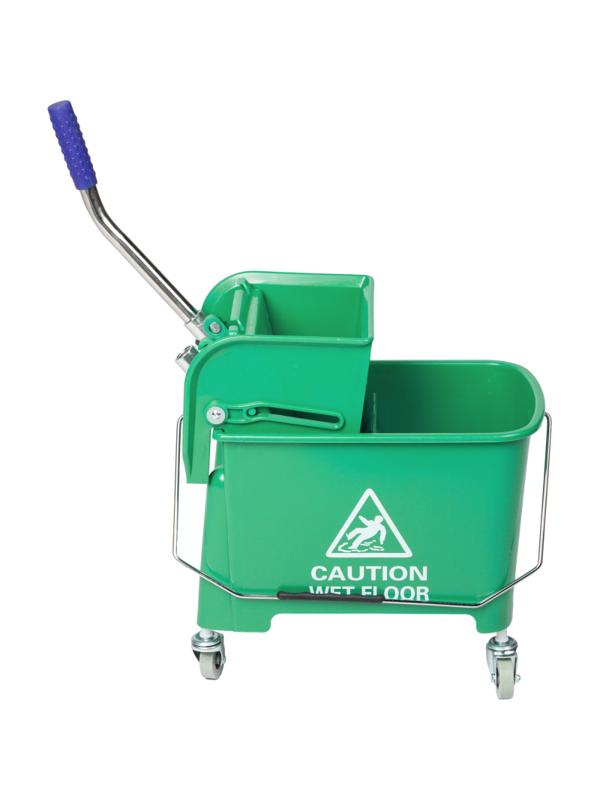 Тележка уборочная мини с отжимом, Luscan Prof, 20л, 63x27x67см, зеленая