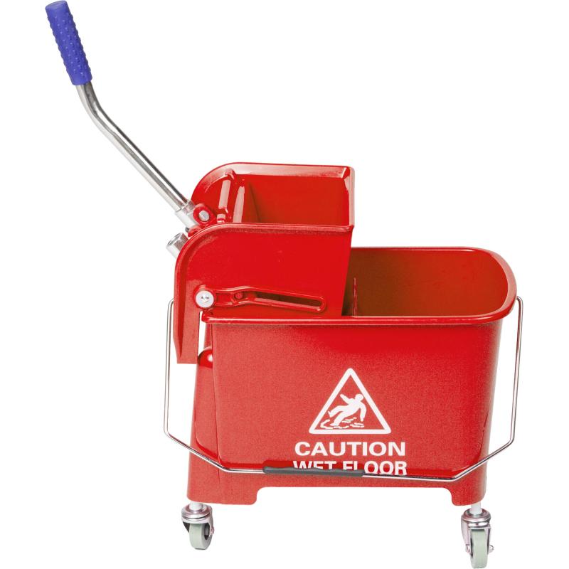 Тележка уборочная мини с отжимом, Luscan Prof, 20л, 63x27x67см, красная