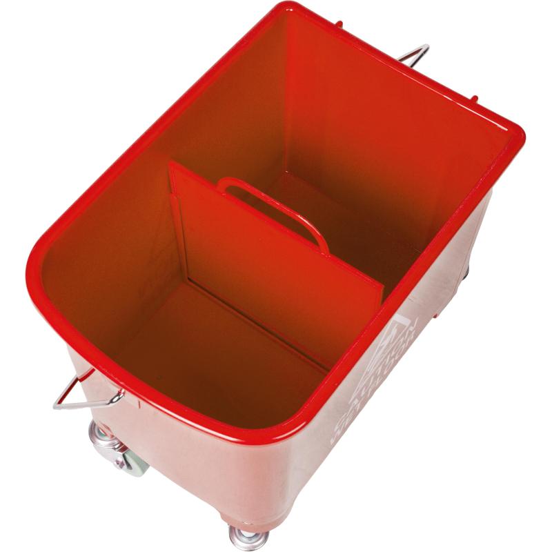 Тележка уборочная мини с отжимом, Luscan Prof, 20л, 63x27x67см, красная