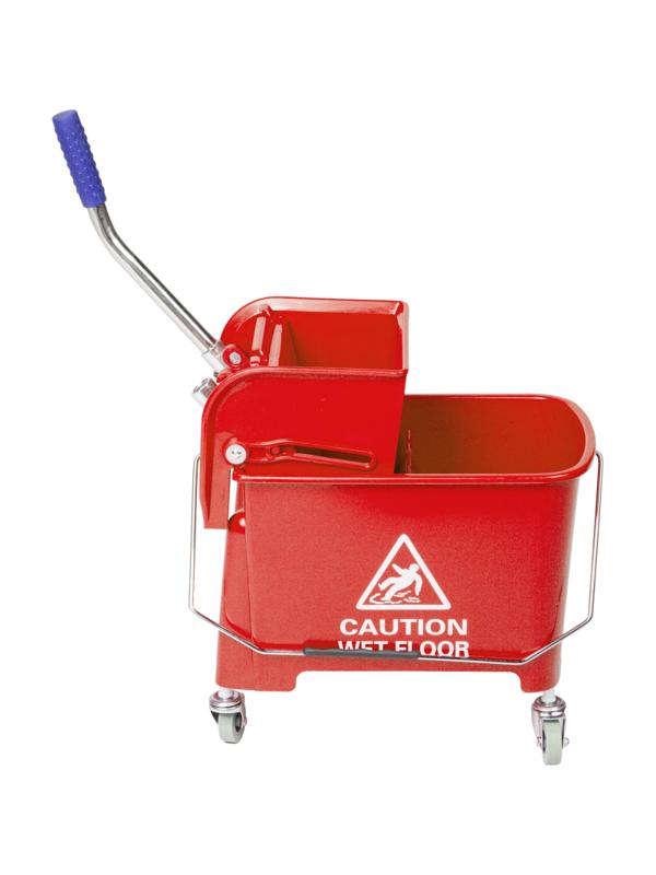 Тележка уборочная мини с отжимом, Luscan Prof, 20л, 63x27x67см, красная