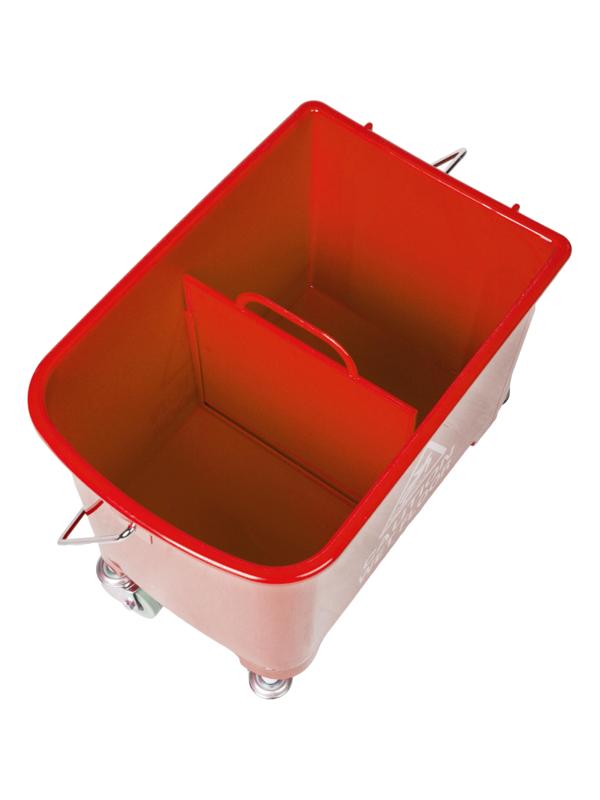 Тележка уборочная мини с отжимом, Luscan Prof, 20л, 63x27x67см, красная