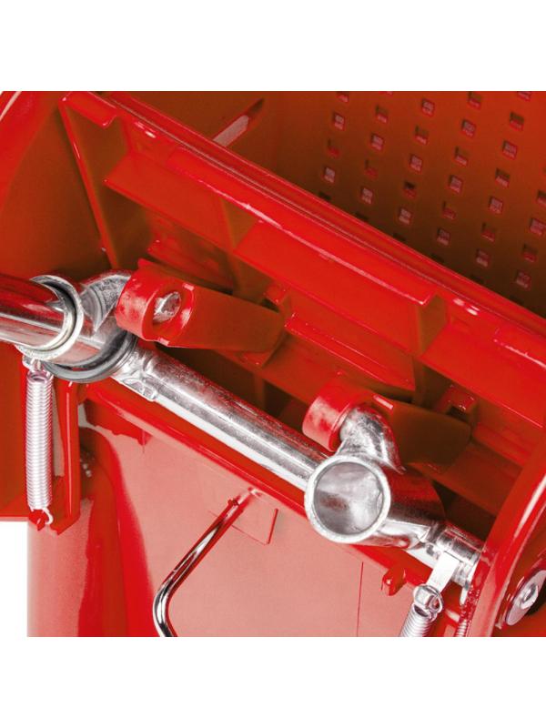 Тележка уборочная мини с отжимом, Luscan Prof, 20л, 63x27x67см, красная