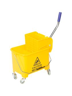 Тележка уборочная мини с отжимом, Luscan Prof, 20л, 63x27x67см, желтая