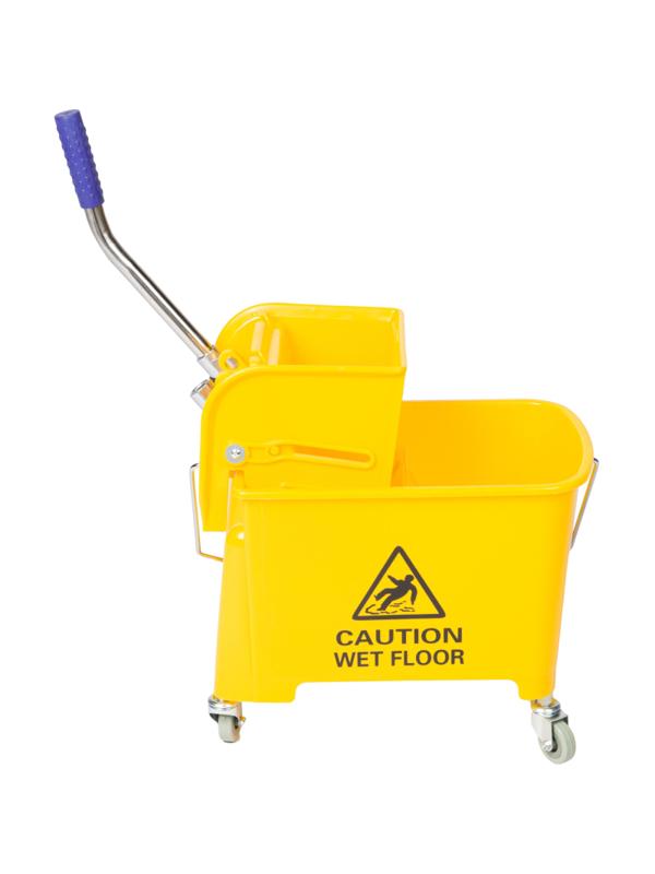 Тележка уборочная мини с отжимом, Luscan Prof, 20л, 63x27x67см, желтая