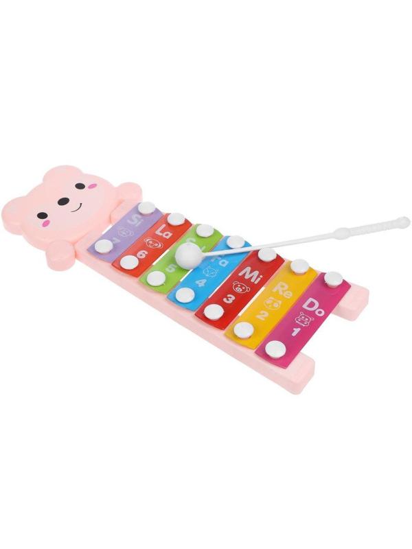 Ксилофон Радуга, 25,5 см, 7 нот, в ассорт., пакет