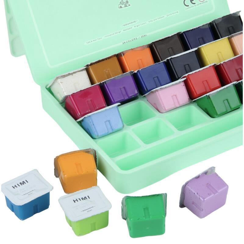 Гуашь HIMI 24 цвета/наб зеленый FC.TZ.HM.002/GREEN