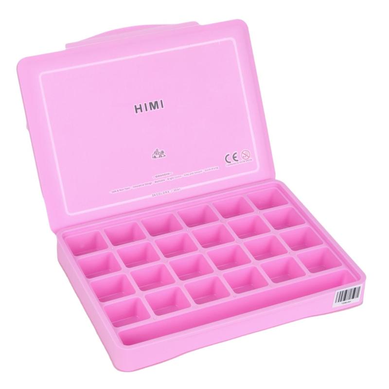 Гуашь HIMI 24 цвета/наб розовый FC.TZ.HM.001/PINK