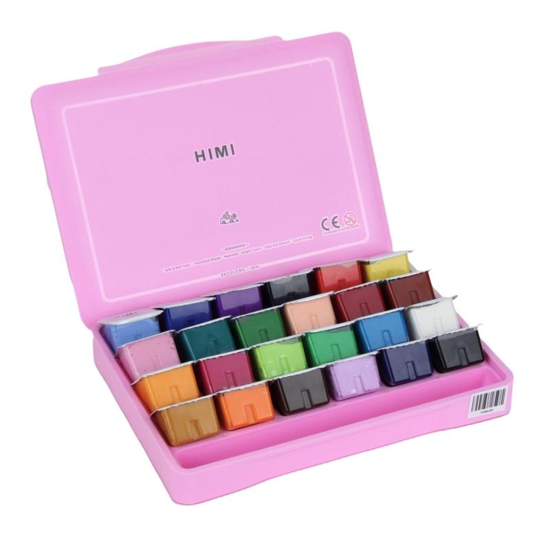 Гуашь HIMI 24 цвета/наб розовый FC.TZ.HM.001/PINK