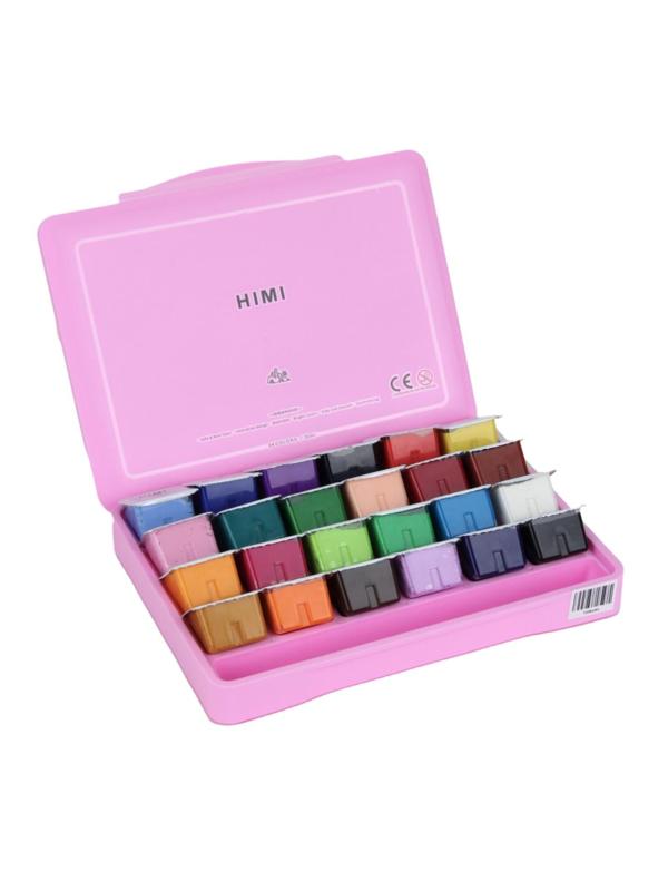 Гуашь HIMI 24 цвета/наб розовый FC.TZ.HM.001/PINK