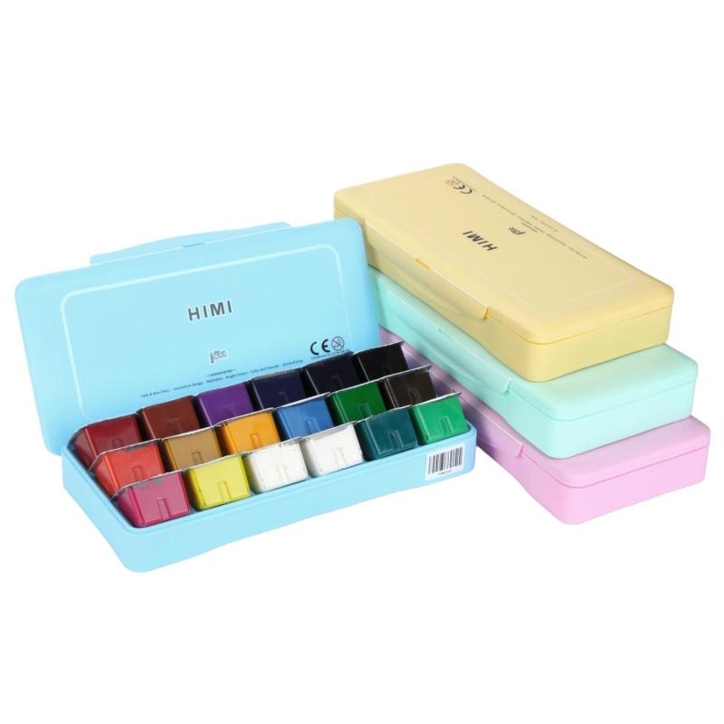 Гуашь HIMI 18 цветов/наб голубой FC.TZ.HM.007/BLUE