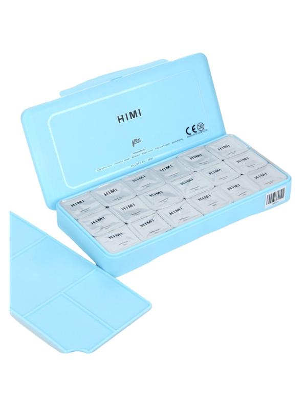 Гуашь HIMI 18 цветов/наб голубой FC.TZ.HM.007/BLUE